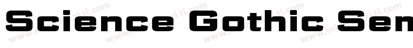 Science Gothic SemiBold字体转换
